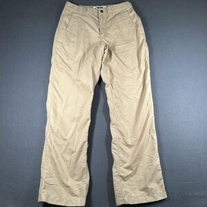 Mountain Khakis Pants Mens 31x32 Beige Regular Fit Chino Outdoor MK Logo Casual